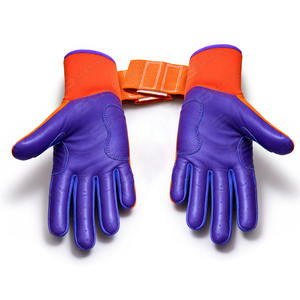 Guantes Largos Profesionales SAAR INDUSTRIES para Adultos y Jóvenes, Color Naranja y Morado, Cuero Vacuno Suave, Logotipo Personalizado, Antideslizantes y Duraderos - Product Image 5