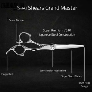 Ciseaux de coiffure ergonomiques de qualité supérieure, légers, professionnels, pour salon, avec acier inoxydable VG10 de haute qualité - Product Image 3