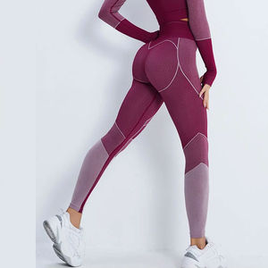 Best Selling Summer Fitness Wear Adult Size Women High Waist Breathable <b>Patterned</b> Spandex/Polyester Elegant Knee-Length <b>Leggings</b> - Product Image 2