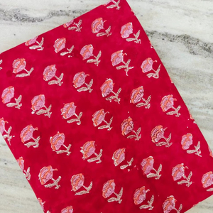 Tela estampada a mano con bloques, tela india estampada a mano, tela de algodón suave y ligera, directo de fábrica, precio al por mayor - Product Image 1