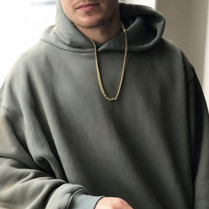 Sudadera con Capucha Personalizada para Hombre, de Algodón Grueso, Lisa, Estilo Oversize, con Hombros Caídos - Product Image 2