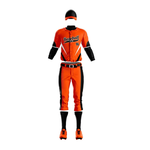 Vêtements d'équipe de baseball d'hiver professionnels pour adultes avec pantalon en jersey respirant et logo frontal - Product Image 2