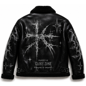 Chaqueta de Cuero Bomber Personalizada con Serigrafía, Hecha con Cuero Genuino de Primera Calidad, Estilo Vintage Moderno para Unisex, Invierno, Aire Libre, Calle - Product Image 3