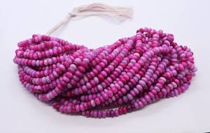 Amazing AAA Pink Shaded <b>Opal</b> Smooth Rondelle Shape Beads 6-7 MM Raspberry Pink <b>Opal</b> Plain Gemstone Beads Pink <b>Opal</b> Rondelle Bead - Product Image 5