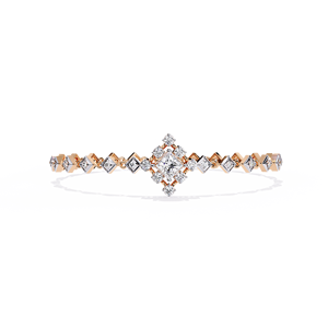 Pulsera de Diamantes Cultivados en Laboratorio, Diseño Princesa y Redondo, Oro Sólido de 14k, Certificación IGI, Joyería Fina para Mujer - Product Image 5