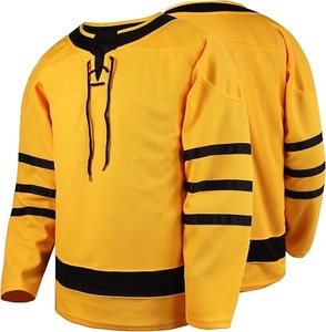 Jersey de Hockey sobre Hielo de Última Moda para Hombre, 100% Poliéster y Algodón, Transpirable, de Secado Rápido, Suave y Cómodo, Ropa Deportiva para Exteriores - Product Image 1