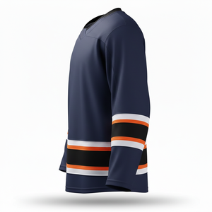 Maillot de hockey sur glace pour hommes, best-seller, durable, léger, 100% polyester, manches longues, pour joueurs - Product Image 4