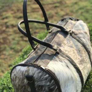 Sac de voyage en cuir de vachette véritable avec poils, sac de week-end, sac de nuit, sac de sport, fabricant sur mesure, vente en gros - Product Image 2