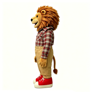 Marionnette de lion pleine grandeur, Marionnette de lion ventriloque, Jouet marionnette de lion souple, Marionnette de lion en peluche - Product Image 4