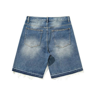 Shorts en jean pour hommes de haute qualité, coupe classique, design de poches classiques, confortables pour un usage quotidien, bas de tenue pour hommes - Product Image 2