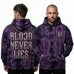 Sudadera con Capucha Rosa Brillante para Hombre, Sudadera Personalizada con Estampado Gráfico de Vampiro, Estilo Urbano Neón, Sudadera de Felpa de Algodón Transpirable de Alta Calidad - Product Image 5