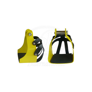 อานม้าแบบมีกรง ขนาด 5.5 นิ้ว ทำจากอะลูมิเนียมเคลือบสีฝุ่น ยี่ห้อ Endurance Stirrups สำหรับขี่ม้า - Product Image 3