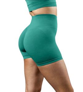 Shorts de sport sans couture taille haute pour femme, personnalisés par le fabricant, 75 % polyamide 25 % élasthanne, collection 2026 - Product Image 1