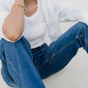 Pantalones Vaqueros Ajustados OEM para Mujer, Jeans de Cintura Alta, Pantalones de Mezclilla Azules, Pantalones Ajustados con Cintura Elástica - Product Image 3