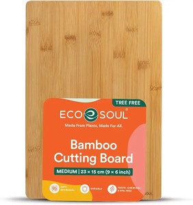 Planche à découper rectangulaire en bambou avec poignée, épaisse, écologique, pour la viande et les légumes - Product Image 2