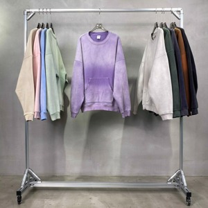 Sudadera de Felpa Lisa de Gran Tamaño para Hombre, Estilo Retro, Corte Regular, Transpirable, Ecológica, Ropa Urbana - Product Image 2