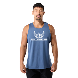 Débardeur en maille bleu ciel pour homme, respirant, sans manches, pour l'entraînement sportif, la gym, l'été, vêtements de sport - Product Image 1