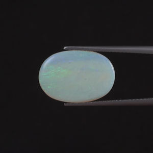 Opale naturelle blanche de qualité supérieure certifiée IGI, pierre précieuse en vrac, 4,80 carats, taille ovale 17,5x12 MM, taillée à la main, polie, légère - Product Image 1