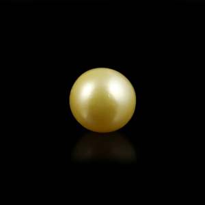 Certified Natural Golden Baroque Pearl-4.8 Carat Rice Shape-5mm Wholesale Loose Pearl - Product Image 1