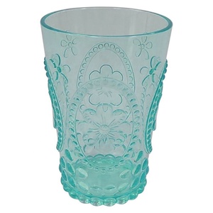 10 oz Vintage Flower Design Embossed <b>Plastic</b> Tumbler - Product Image 2