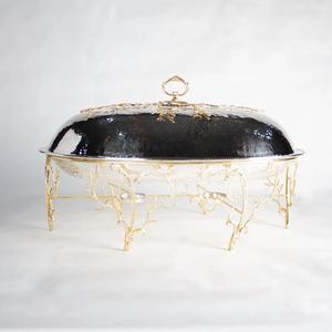 Cazuela metálica de diseño modernista, ideal para comidas familiares grandes y reuniones, increíblemente elaborada por S & SONS - Product Image 5