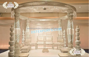 Mandap de Cristal LED para Bodas del Sur de la India, Mandap en Espiral de FRP para Bodas Hindúes, Decoración de Mandap de Cristal de Fibra de Última Generación, Configuración de Mandap en Georgia - Product Image 4