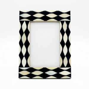 Cadre photo en bois fait main, motif mosaïque en résine verte et marbrée, personnalisé OEM ODM, décoration intérieure DECORYUG - Product Image 2