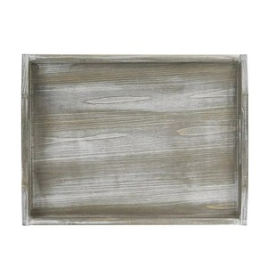 Amazing Quality Wooden Rectangular Decorative Tray With Metal Handles <b>Rustic</b> Design Single Piece Package - Product Image 5