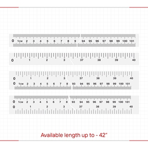 <b>Precision</b> Industrial <b>Scale</b> in Acrylic SS and Gravoply for Accurate Measurement High Quality Measuring Ruler Up To 42 Inch - Product Image 1