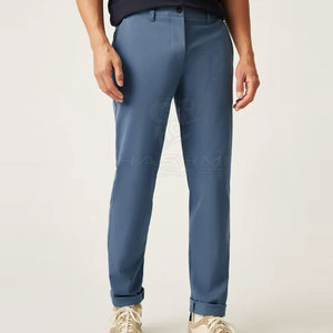 Pantalones Chinos Clásicos Esenciales con Toque Moderno para Hombre, Corte Ajustado, Tela Elástica Resistente, Perfectos para el Trabajo y un Estilo Casual - Product Image 2