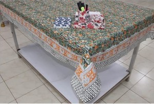 Mantel Rectangular de Lino y Algodón con Estampado Floral, Duradero, Lavable, Estilo Pastoral, Hecho a Mano, Ligero, con Logotipo Personalizado - Product Image 2