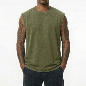 Débardeur vintage de haute qualité avec effet vieilli, personnalisable avec votre marque et étiquettes - Product Image 4
