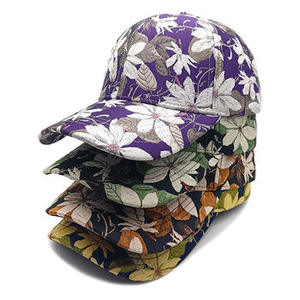 Gorra de Béisbol con Estampado Floral, Unisex, Casual, Primavera Verano, 100% Poliéster, Transpirable, Impresión Digital - Product Image 2