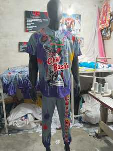 Wholesale Long Mission Made Sublimated <b>Baseball</b> Uniform Set Short Sleeve Elastic Waist Quick Dry Polyester Unisex Adult Size . - Product Image 1