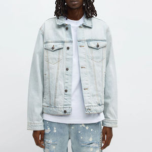 Conjunto de Invierno Transpirable con Logotipo Personalizado para Hombre, Chaqueta y Pantalones Vaqueros con Botones Estampados Personalizados, 100% Algodón - Product Image 4