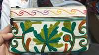 Bolsos de Mano de Algodón Bordado a Mano para Mujer, Bolsos de Mano para Bodas, Venta al por Mayor desde India
