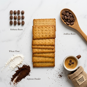BRAKA Coffee Flavor Crispy Biscuits OEM ODM Private Label Available 150g Bulk From Factory Directly - Product Image 4