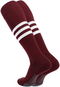 Chaussettes de baseball noires mi-hautes avec rayures rouges et blanches, respirantes, en spandex et polyester, pour adultes, été - Product Image 2