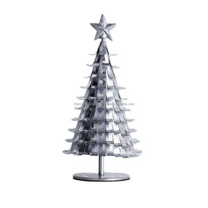 Arbre de Noël décoratif avec étoile sur le dessus Objet de vacances Showpiece Modèle Arbre de Noël Objet Vaisselle Accent Prix bon marché - Product Image 1