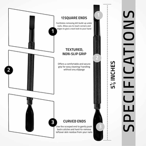 Herramienta para el Cuidado de las Uñas, Empujador de Cutículas de Acero Inoxidable, Empujador de Cutículas de Calidad Profesional para Salón de Belleza - Product Image 3