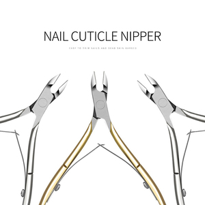 Cortacutículas Profesional de Acero Inoxidable, Herramienta para Recortar Piel Muerta, Cortador de Cutículas con Doble Resorte, Pinza de Belleza - Product Image 2