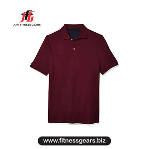 JUST FITNESS GEARS Camiseta de Manga Corta para Hombre, Color Azul Marino Sólido, de Secado Rápido, Tejido de Poliéster, Informal - Product Image 1