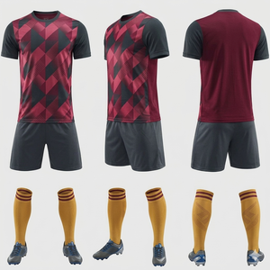 Uniforme de Fútbol 2026, Nuevo Modelo, 100% Poliéster, Antibacterial, Transpirable, de Secado Rápido, Personalizable al por Mayor para Equipos, OEM - Product Image 1