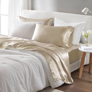 Set di Lenzuola di Lusso in Raso Queen con Federe e Copripiumino, Comfort e Stile Premium - Product Image 6