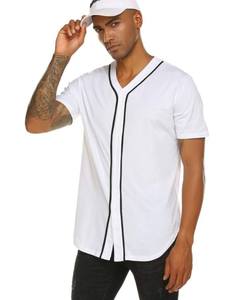 Camiseta de Béisbol Transpirable de 140 Gramos, 100% Poliéster, Lista para Enviar, con Logotipo Bordado, Personalizable para Equipos - Product Image 1