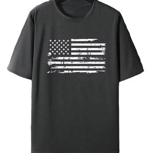 T-shirt à manches courtes pour homme en coton doux 100% respirant, imprimé sur mesure, impression numérique pour les occasions de fitness, 220g teint au Pakistan - Product Image 1