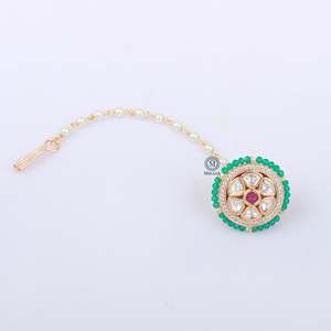 Riya Polki Designer Bodla Hair Accessory - Product Image 3