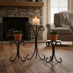 Candelabro Moderno de Hierro Forjado RK-331013, Soporte Decorativo de Metal Hecho a Mano para Decoración de Sala de Estar de Lujo, Estilo Interior - Product Image 2