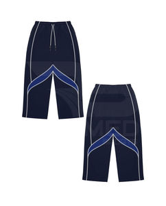 Ensemble 2 pièces pantalon et veste à capuche 100% nylon avec logo DTF, empiècements en mesh, coupe-vent de travail pour homme - Product Image 4