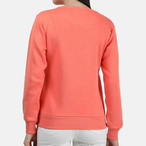 Sudadera de cuello redondo de marca privada para mujer, proveedor directo de fábrica, sudadera de algodón para mujer en venta - Product Image 4